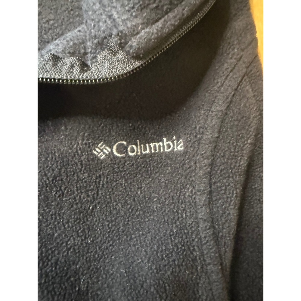 Columbia Womens Black Fleece Full Zip Vest Jacket Benton Springs Medium M - Picture 3 of 4
